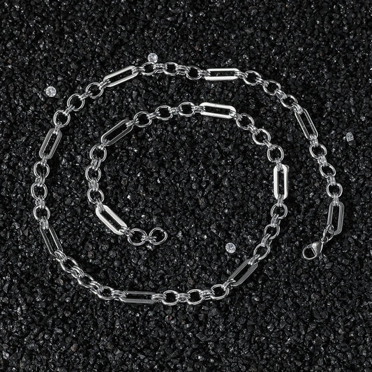 2026 New Hot Selling Simple Design Geometric Chain Necklace Hiphop Style Alloy Men's Necklaces Fashion Jewelry Wholesale