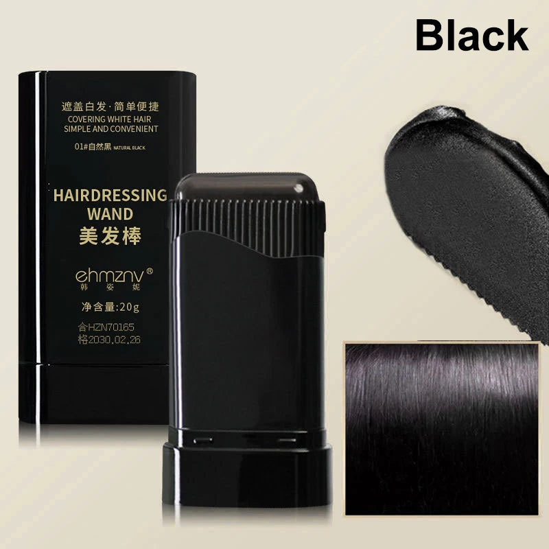 Hair Color Stick For Men & Women Quickly Covers Gray White Hair Concealer Hairline Instant Covering Hair Dye Stick Applicator