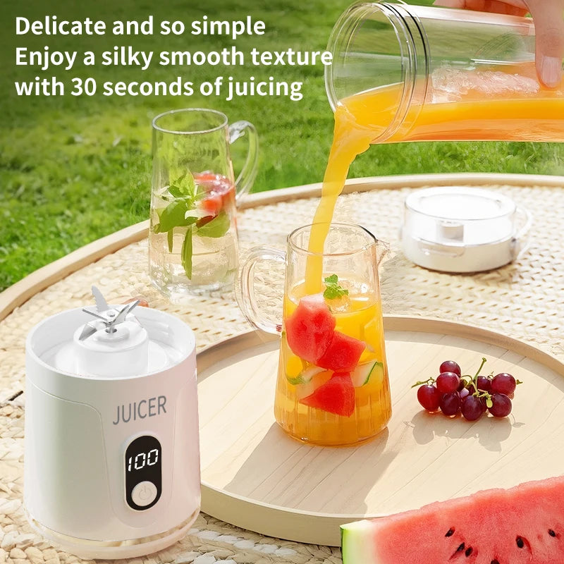 Portable Blender Cup, Electric USB Juicer Blender, Mini Blender, Portable Blender for Milkshakes and Smoothies