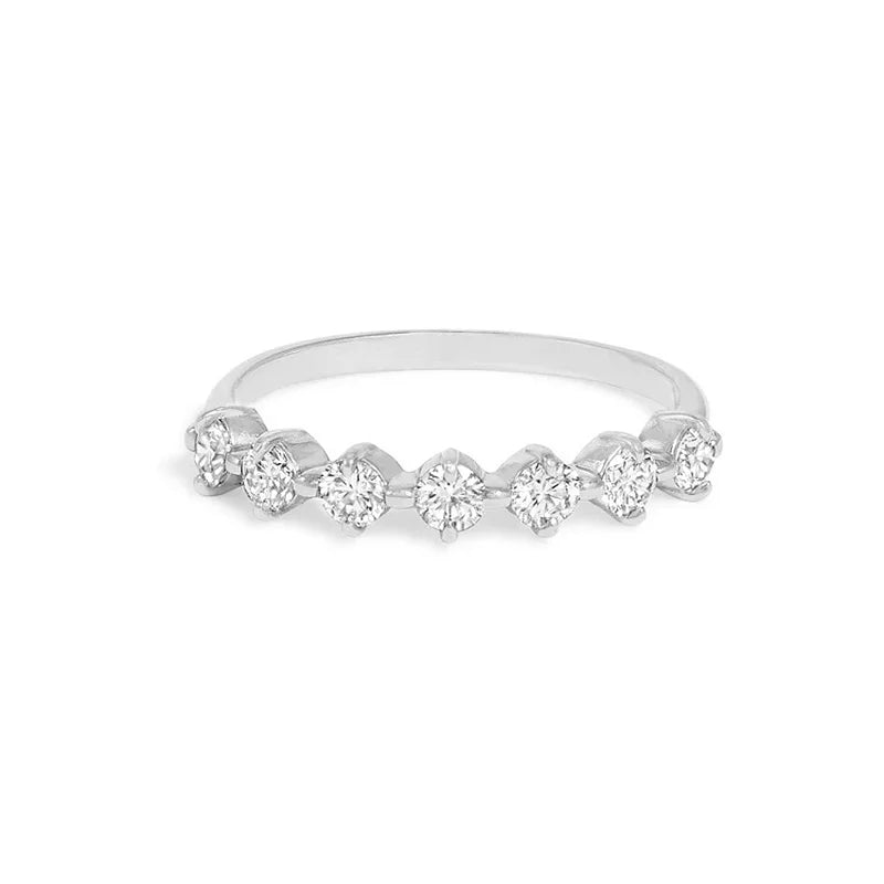 Simple Women's Ring Gold Color Geometry Cubic Zirconia Minimalist Stacking Rings Finger Accessories Female Jewelry Gifts