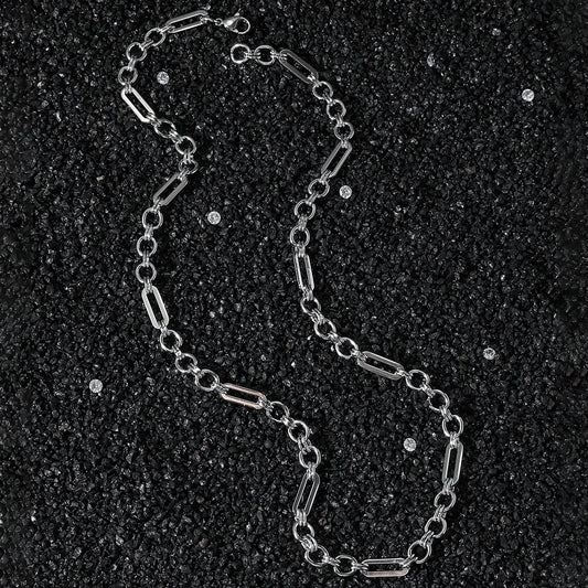 2026 New Hot Selling Simple Design Geometric Chain Necklace Hiphop Style Alloy Men's Necklaces Fashion Jewelry Wholesale