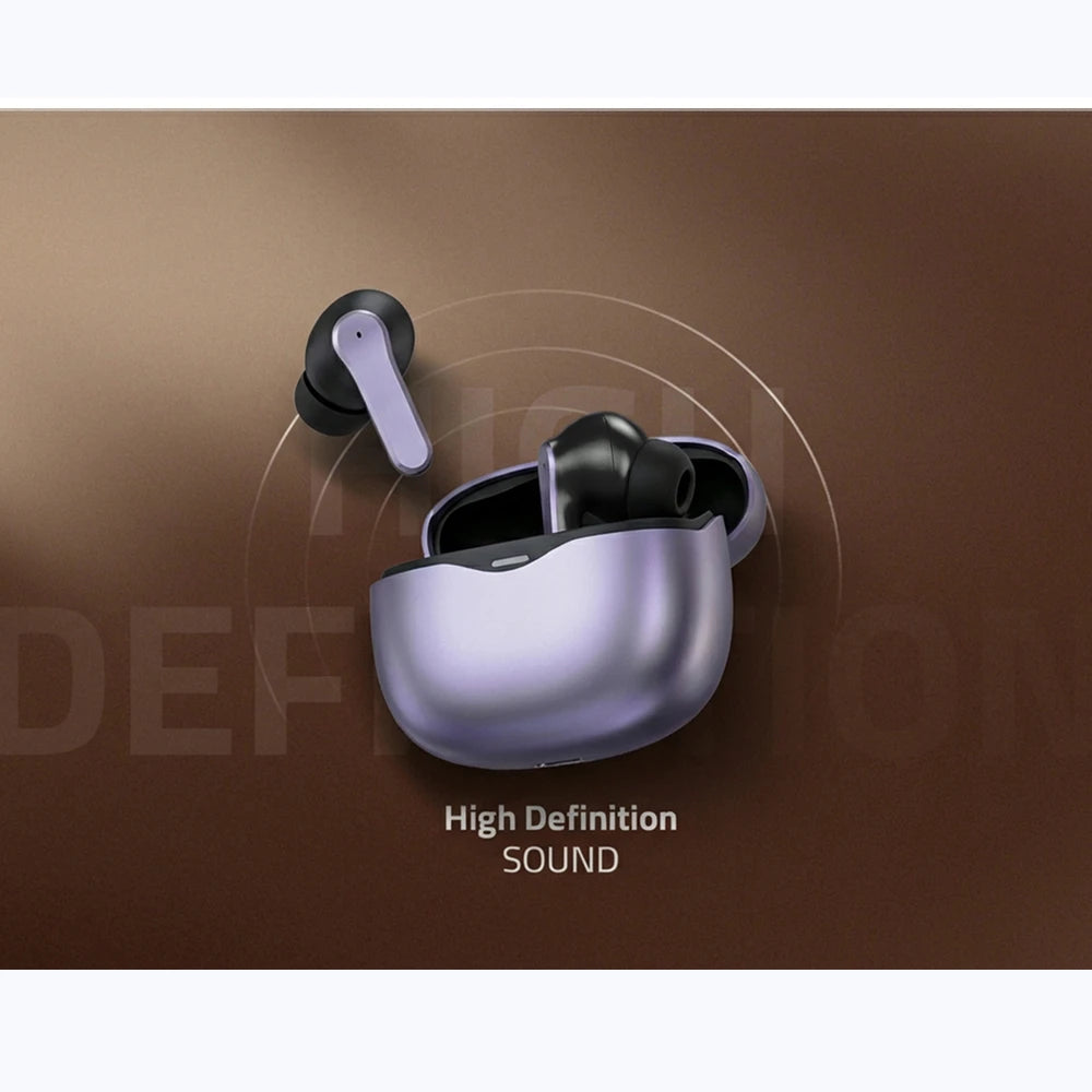 Good Quality Quad Mic ENC Earbuds Custom Brand TWS Smart AI Noise Cancelling Earphone With ANC Dual Pairing and APP Options