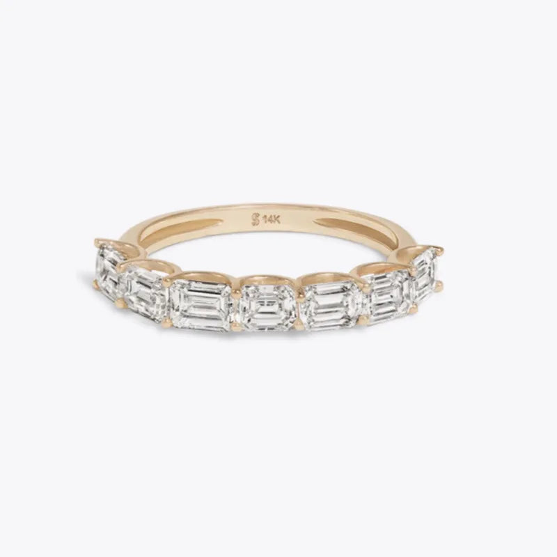 Simple Women's Ring Gold Color Geometry Cubic Zirconia Minimalist Stacking Rings Finger Accessories Female Jewelry Gifts