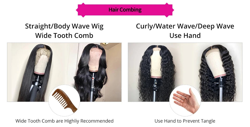 13x4 13x6 Deep Wave Transparent Lace Front Human Hair Wigs Glueless Wigs Human Hair Ready To Wear 6x4 5X5 Closure Wig Preplucke
