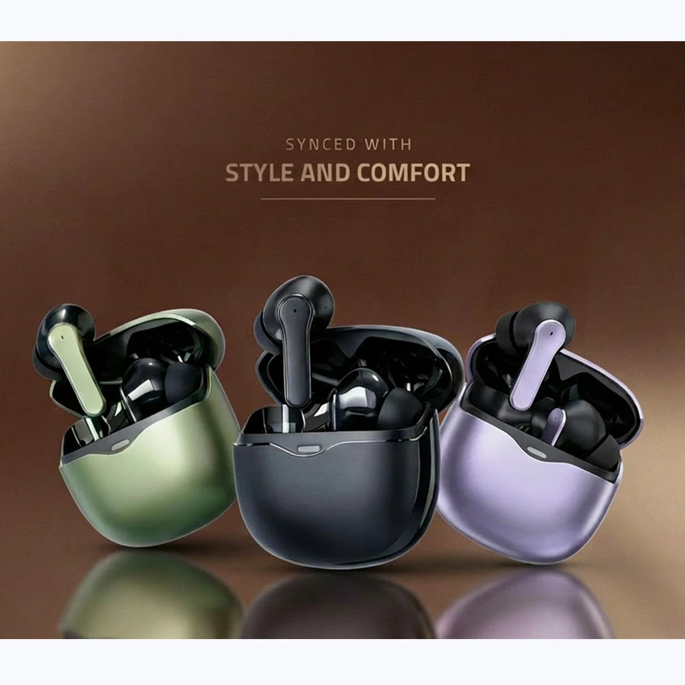 Good Quality Quad Mic ENC Earbuds Custom Brand TWS Smart AI Noise Cancelling Earphone With ANC Dual Pairing and APP Options
