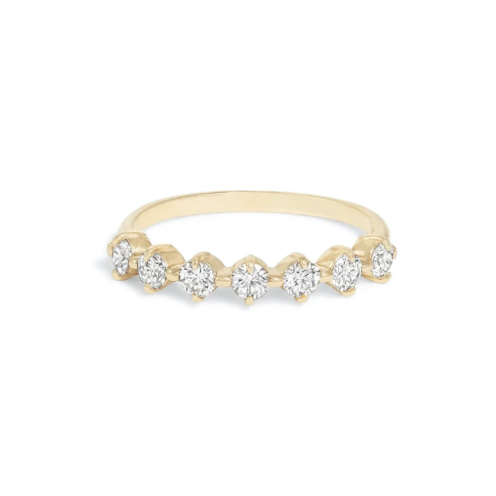 Simple Women's Ring Gold Color Geometry Cubic Zirconia Minimalist Stacking Rings Finger Accessories Female Jewelry Gifts