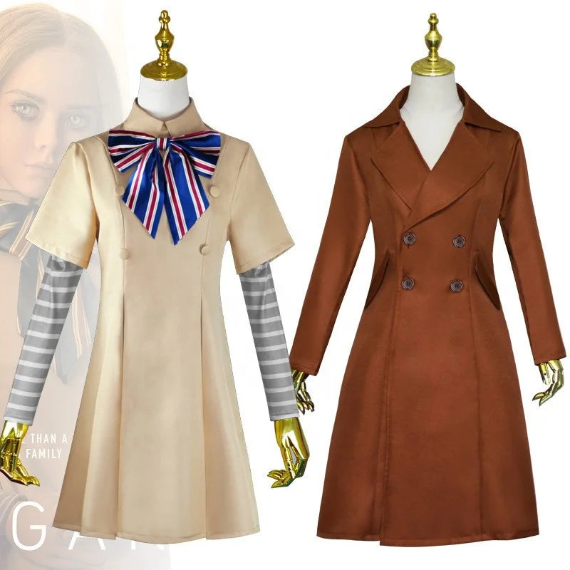 Wholesale 2023 New Movie M3GAN Cosplay Costume Lolita Dress for Kids Megan One-piece Uniform Halloween Costumes