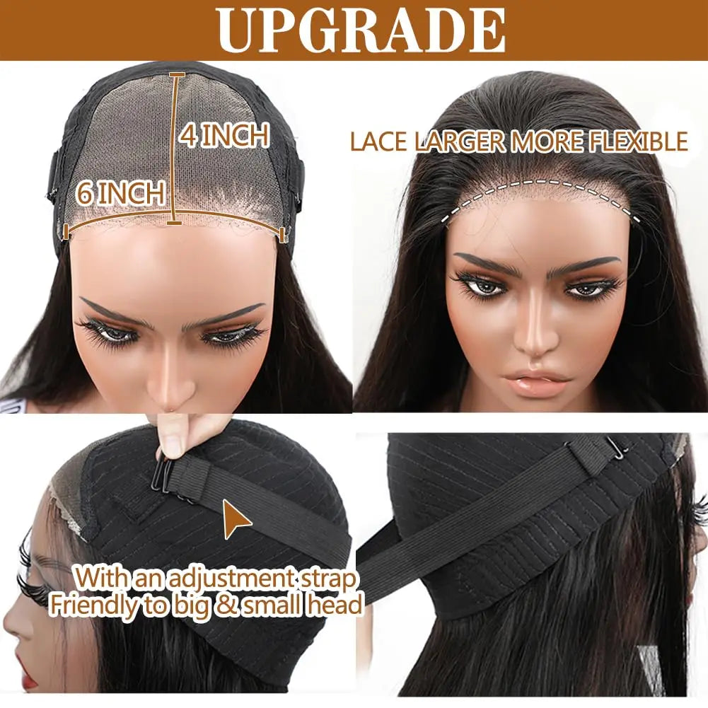 13x4 13x6 Deep Wave Transparent Lace Front Human Hair Wigs Glueless Wigs Human Hair Ready To Wear 6x4 5X5 Closure Wig Preplucke