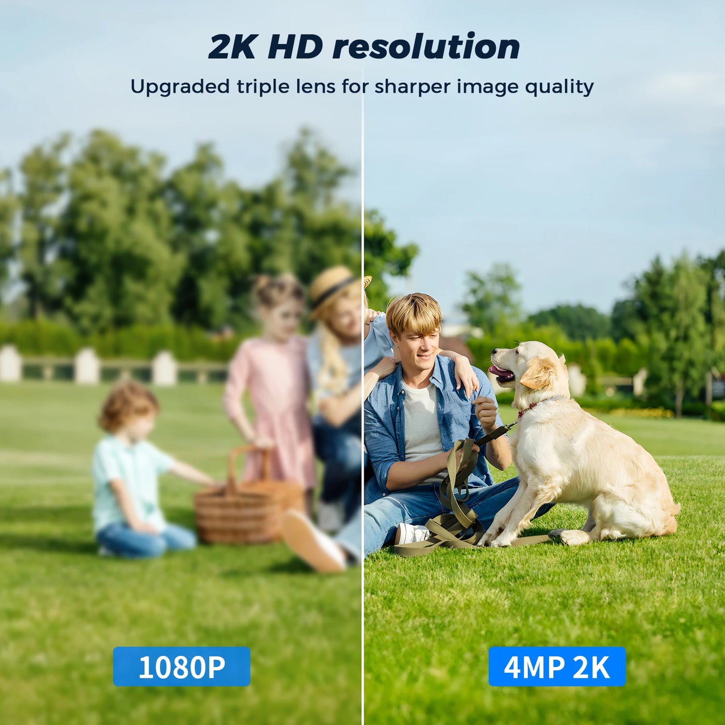 Mini PTZ Wifi Camera 4MP 2K ICsee Surveillance Camera 5X Digital Zoom HD Night Vision Human Detection Home Security Protection