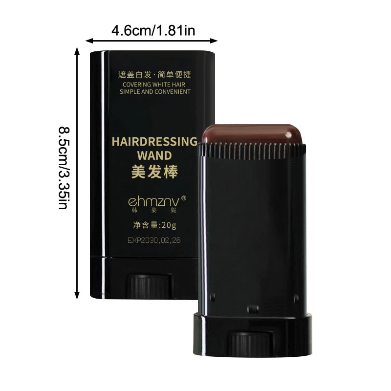 Hair Color Stick For Men & Women Quickly Covers Gray White Hair Concealer Hairline Instant Covering Hair Dye Stick Applicator