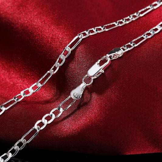 925 Sterling Silver 16/18/20/22/24/26/28/30 Inch Chains Necklace For Women Men Luxury Designer Jewelry ALIZERO
