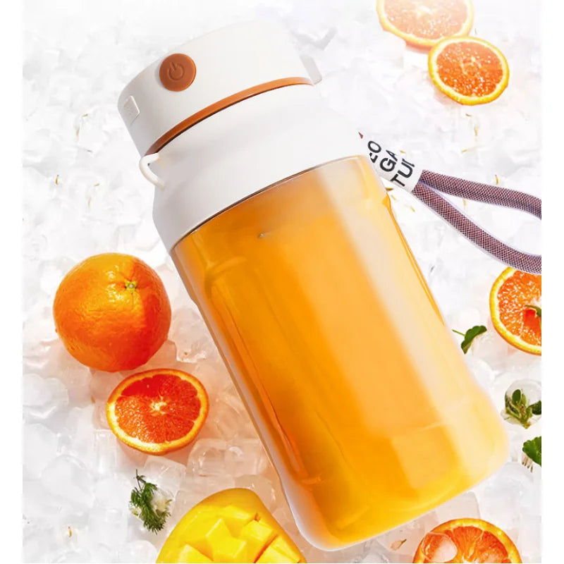 Portable Mini Blender USB Rechargeable Juicer Cup Electric Fruit Mixer Home Travel Outdoor Personal Smoothie Juice Maker