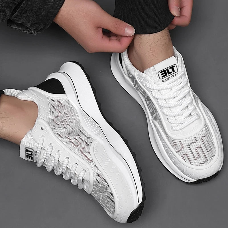 Sneakers Men Running Walking Knit Shoes Fashion Casual High Quality Sport Athletic Gym Lightweight Men Casual Shoes