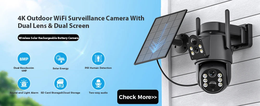 Mini PTZ Wifi Camera 4MP 2K ICsee Surveillance Camera 5X Digital Zoom HD Night Vision Human Detection Home Security Protection